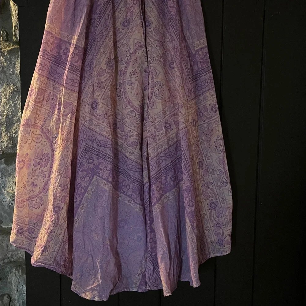 Spell Lavender Paisley Maxi Skirt S - Picture 2 of 6